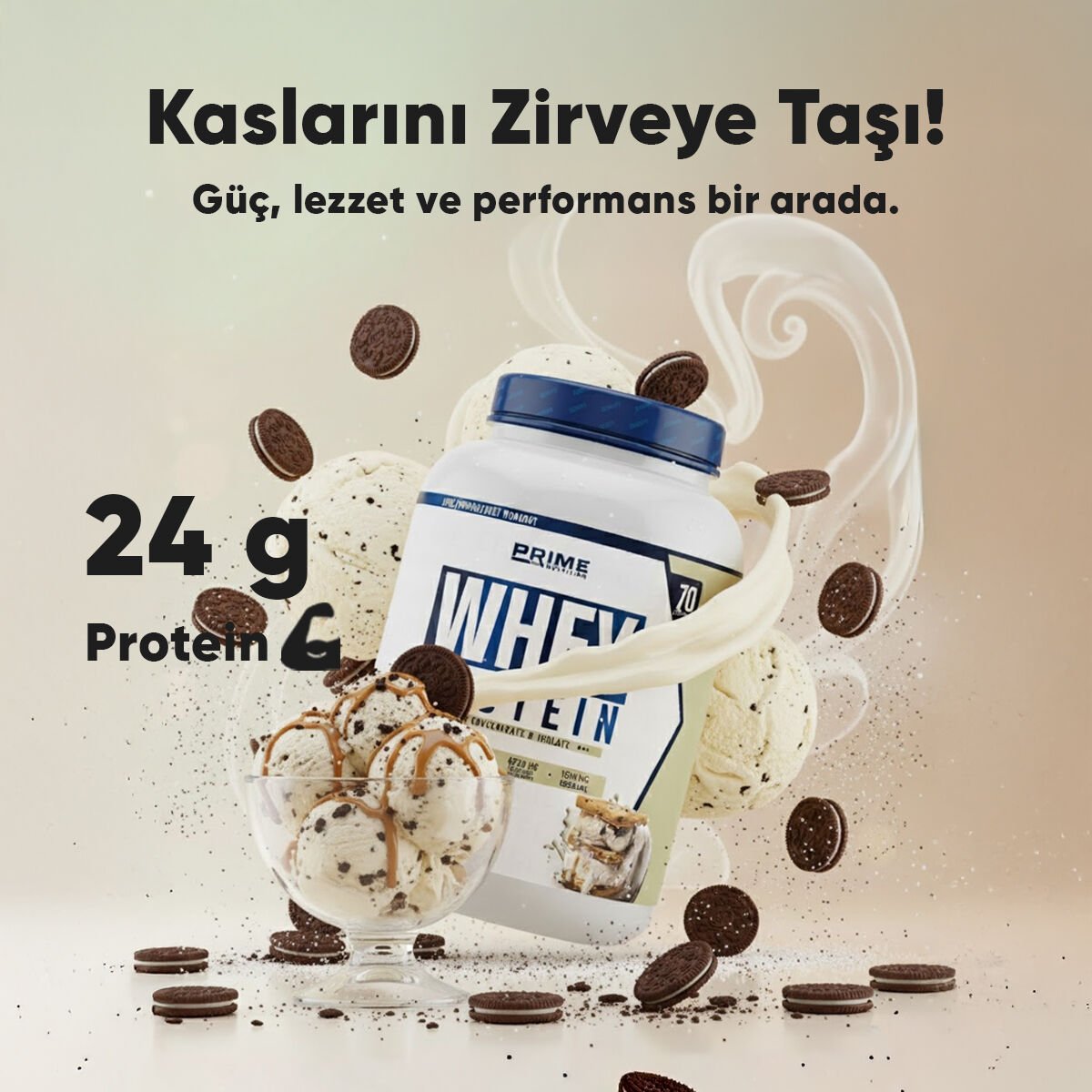 PRİME NUTRİTİON KURABİYE VE DONDURMA WHEY PROTEİN 2310 GRAM