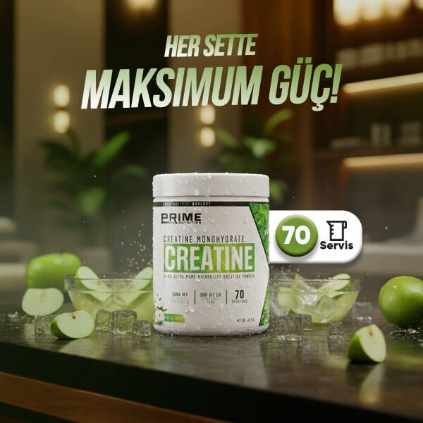 PRİME NUTRİTİON YEŞİL ELMA CREATİNE 420 GR - 70 SERVİS