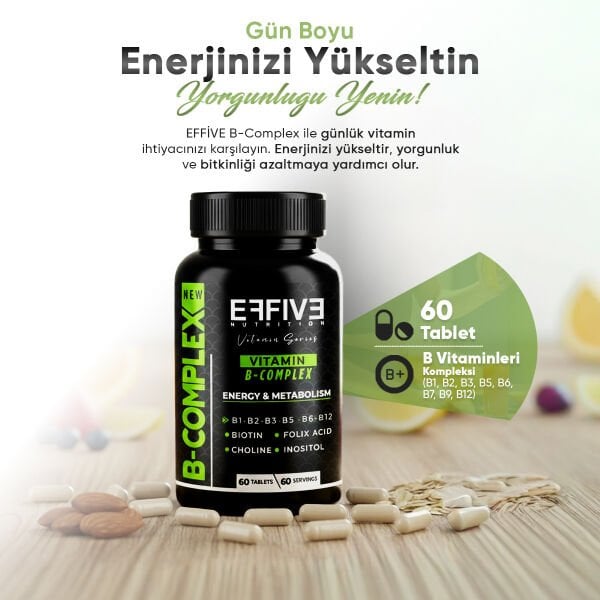 EFFİVE VİTAMİN B-COMPLEX - 60 TABLET