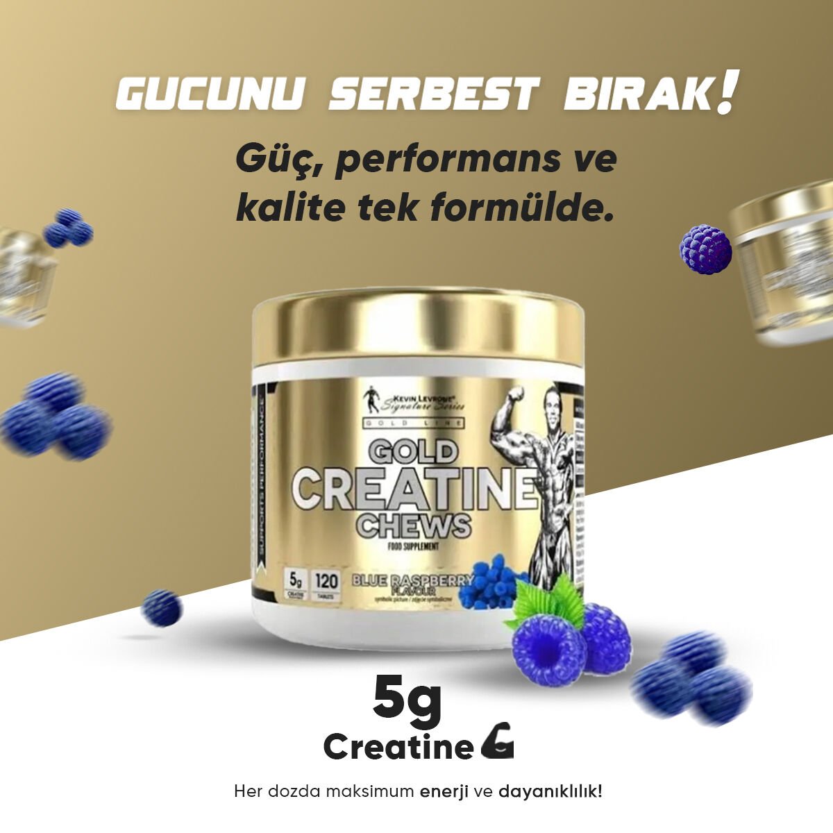 KEVIN LEVRONE AHUDUDU GOLD CREATINE 120 TABLET