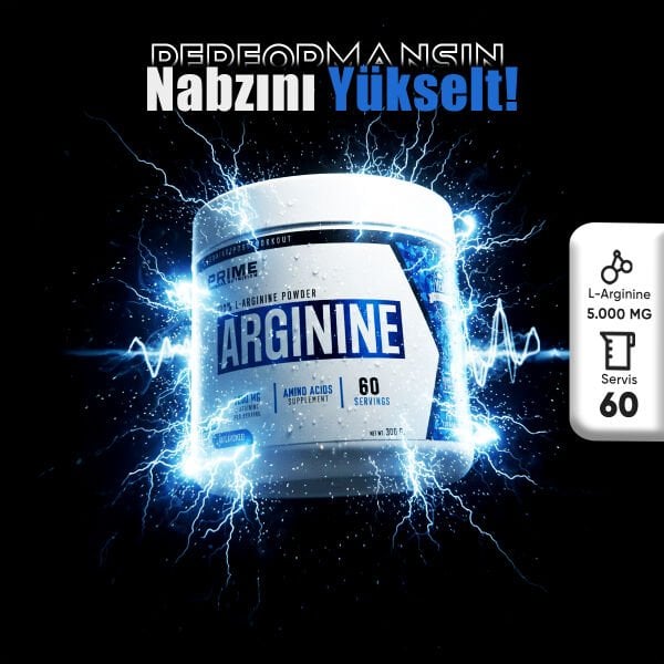 PRİME NUTRİTİON L-ARGİNİNE 300 GR - 60 SERVİS