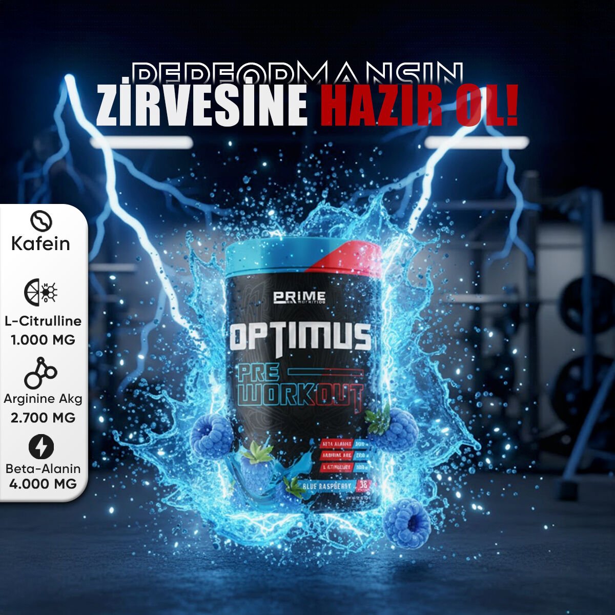 PRİME NUTRİTİON OPTİMUS PRE WORKOUT 490 GR - 35 SERVİS