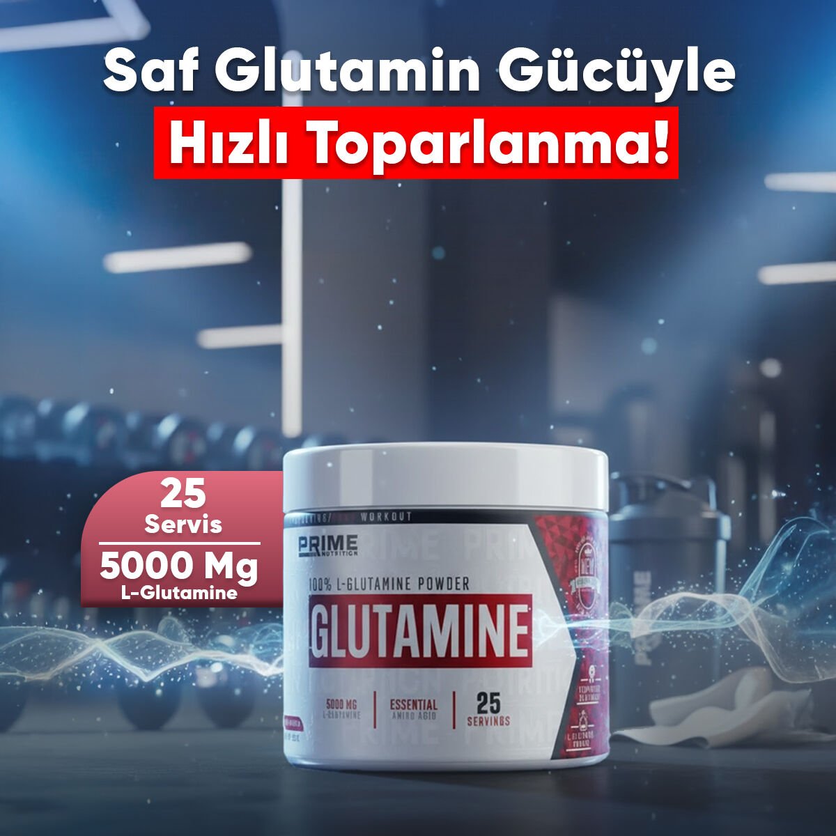 PRİME NUTRİTİON L-GLUTAMİNE 125 GR - 25 SERVİS