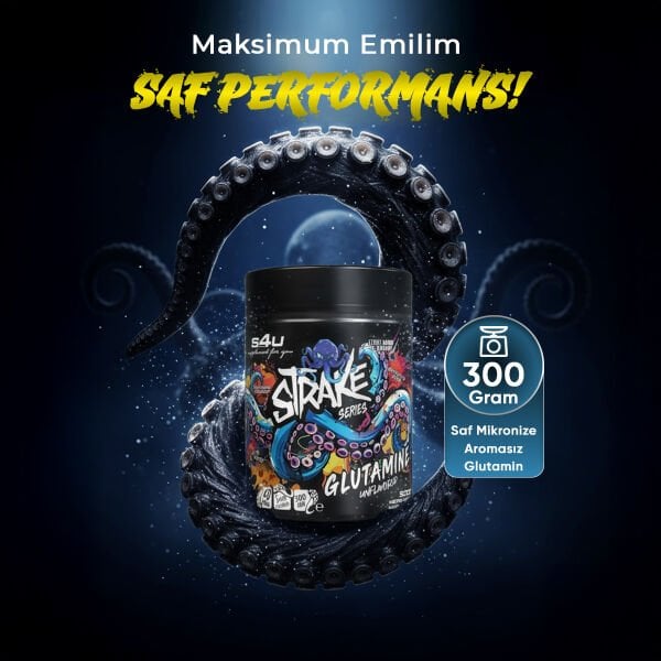 S4U Strake Glutamine 300g Saf Mikronize Aromasız Glutamin
