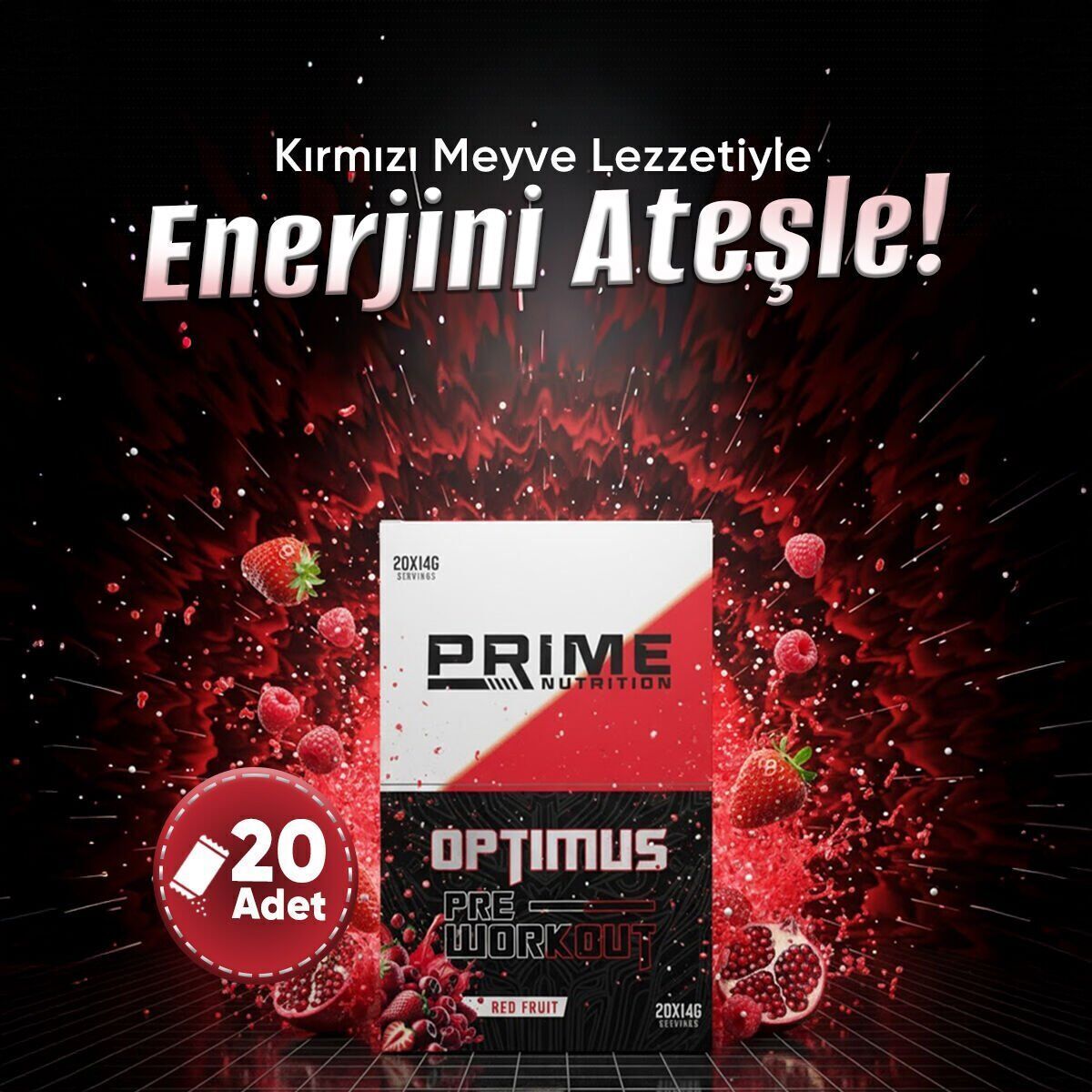 PRİME NUTRİTİON OPTİMUS PRE WORKOUT (14 GR) - 20 ADET
