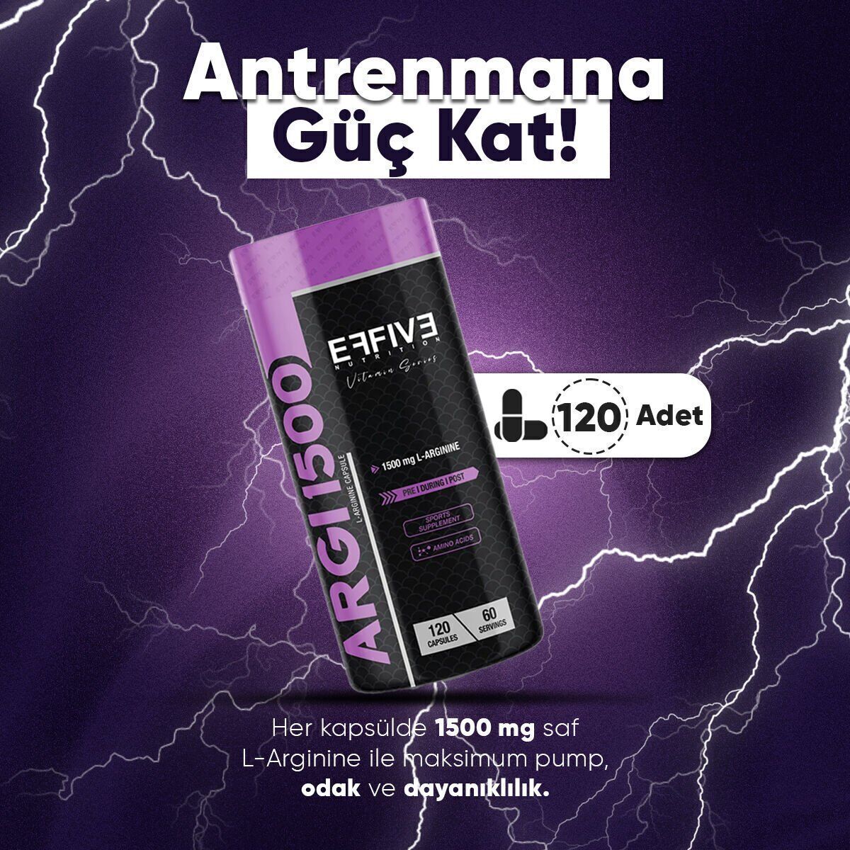 EFFİVE ARGI1500 - 120 KAPSÜL