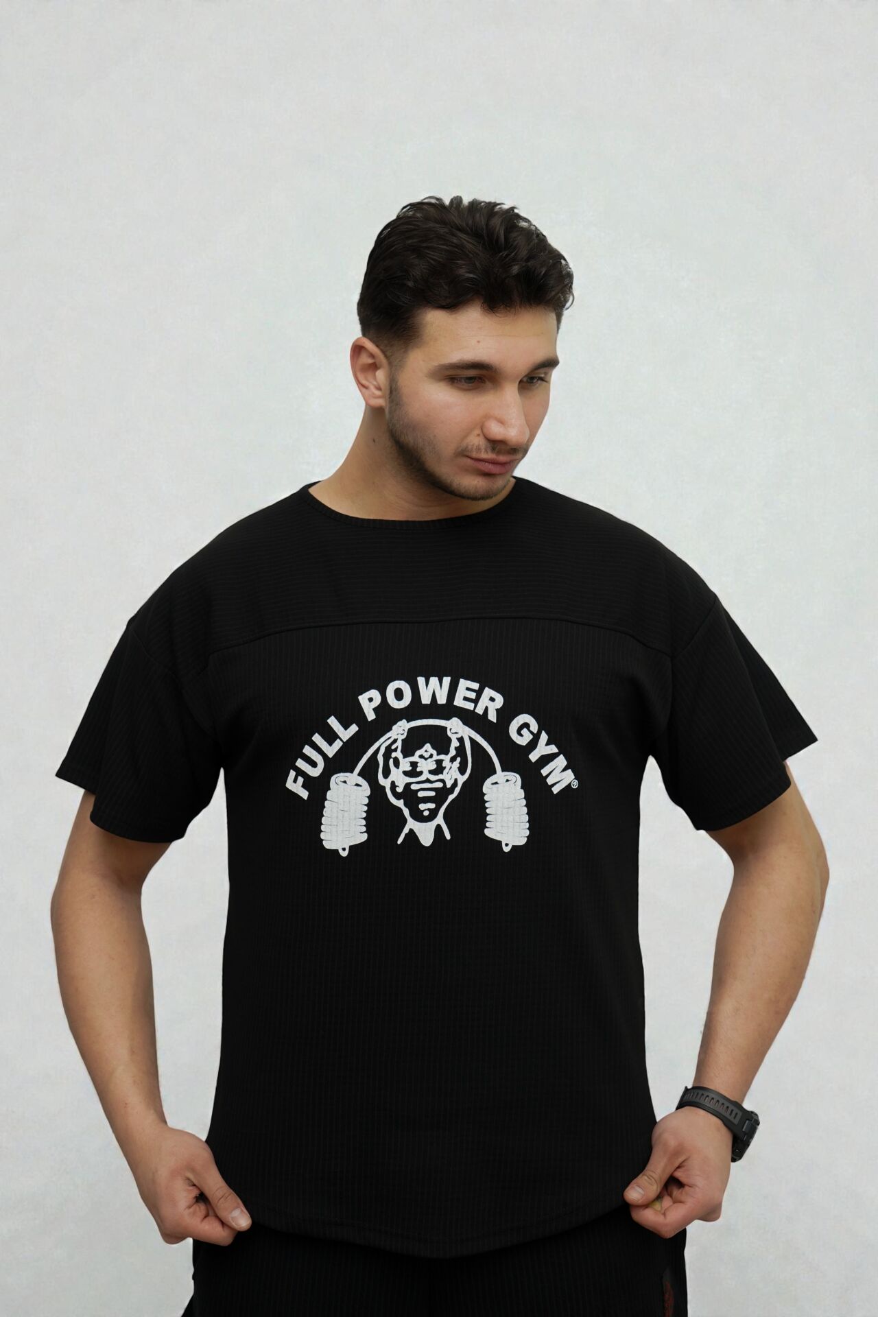 FULLPOWERGYM SİYAH SPORCU ÜST