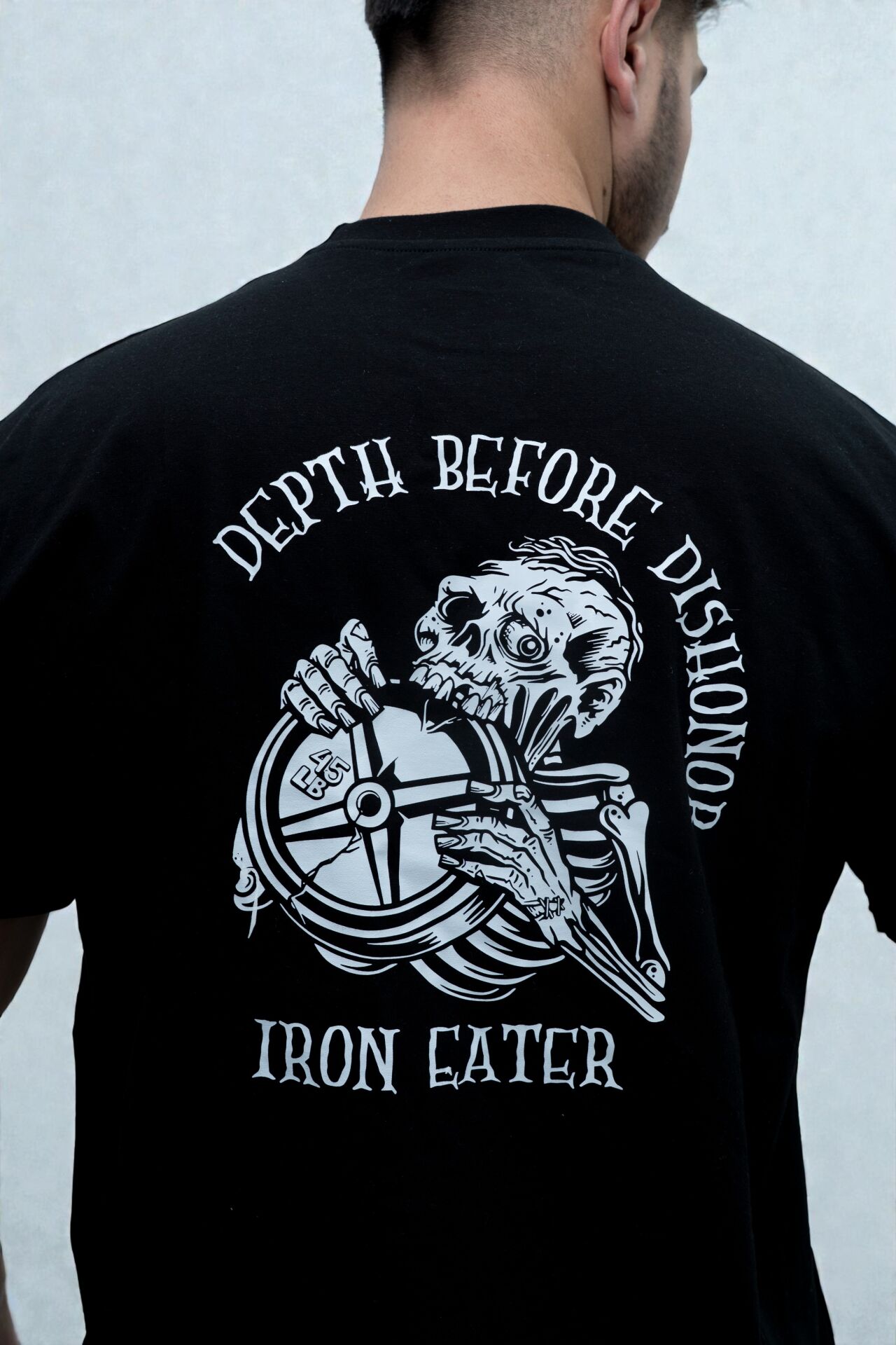 SİYAH OVERSİZE BASKILI TİŞÖRT