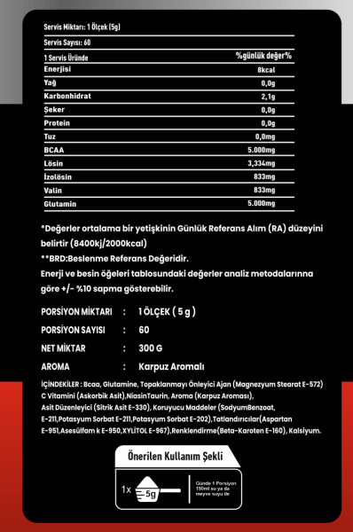 INFERNO NURTRITION BCAA+ (60 SERVİS)