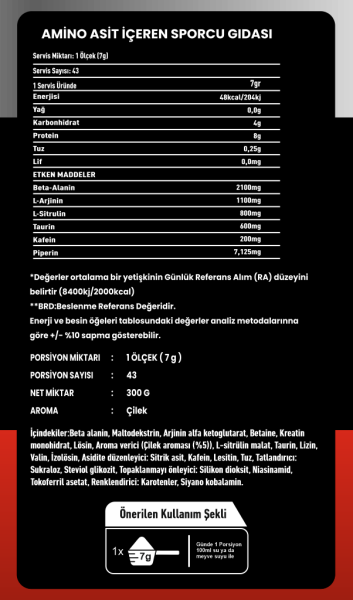 INFERNO NUTRATION PRE WORKOUT (43 SERVİS)