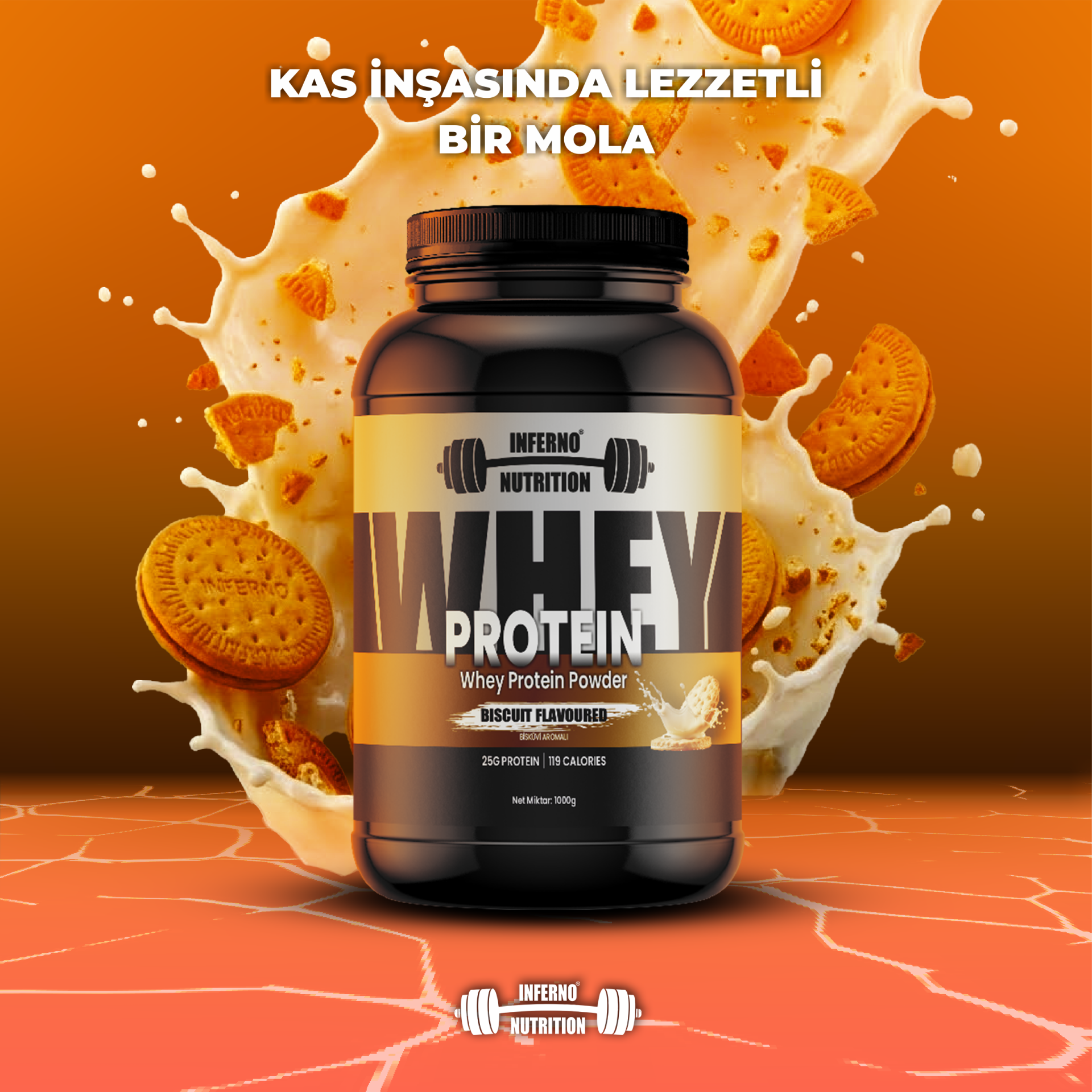 INFERNO NUTRITION BISKÜVI AROMALI  WHEY PROTEIN