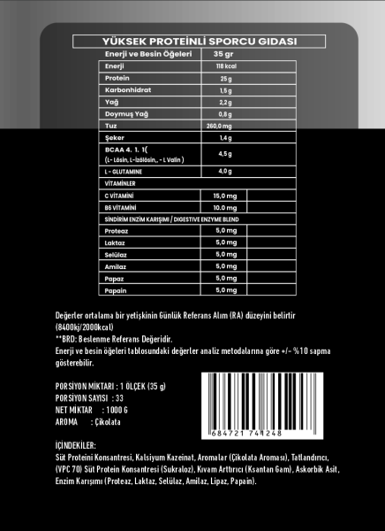 INFERNO NUTRITION BISKÜVI AROMALI  WHEY PROTEIN