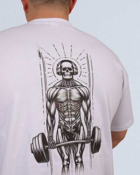 BEYAZ OVERSİZE BASKILI TİŞÖRT