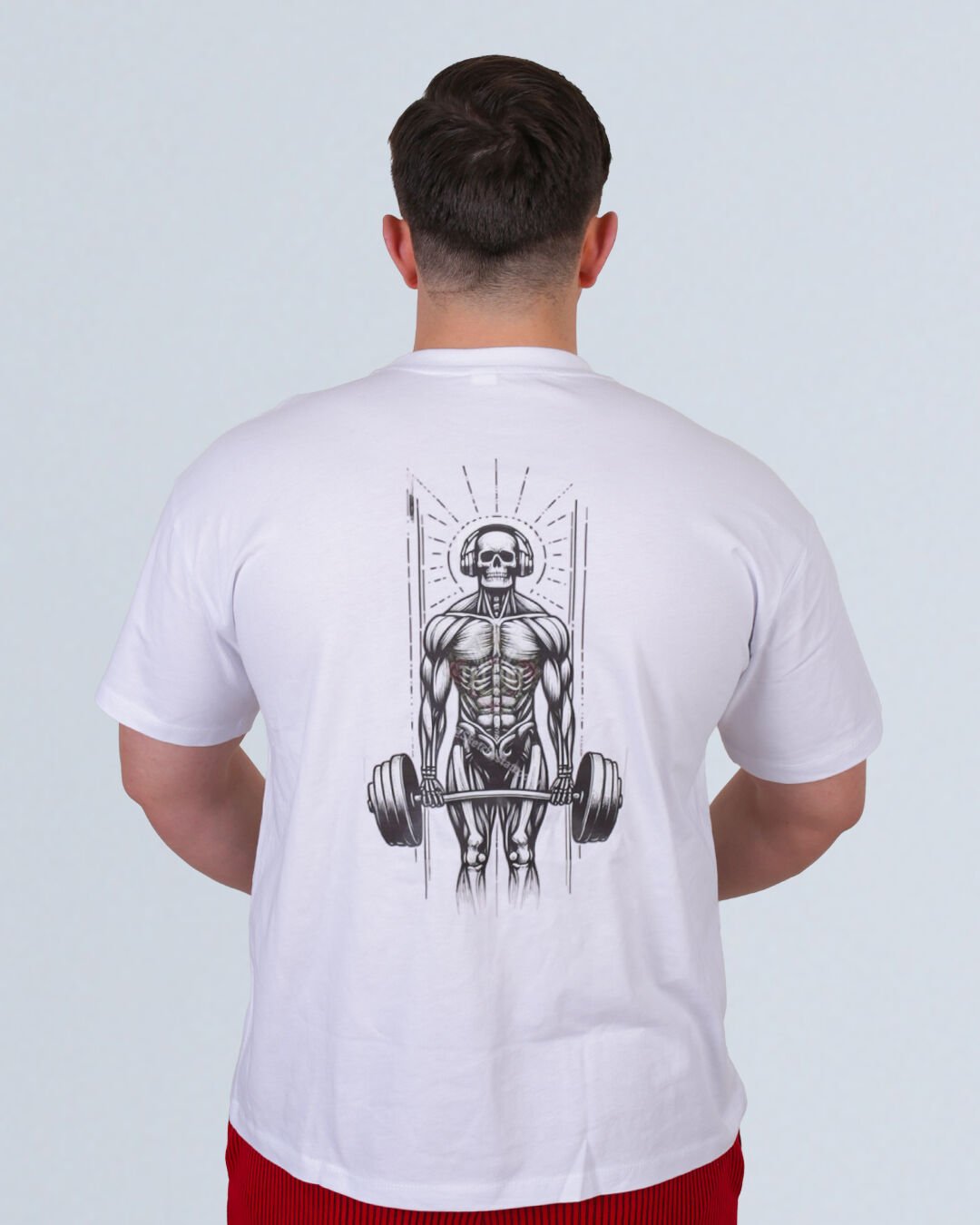 BEYAZ OVERSİZE BASKILI TİŞÖRT