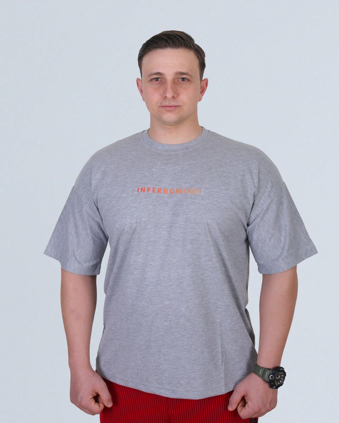 GRİ OVERSİZE TİŞÖRT