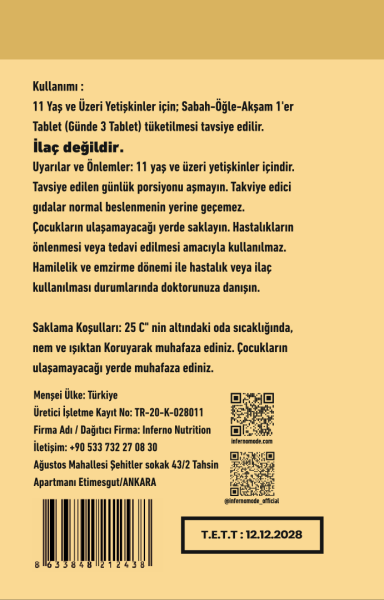 INFERNONUTRITION COLLAGEN (60 SERVİS)