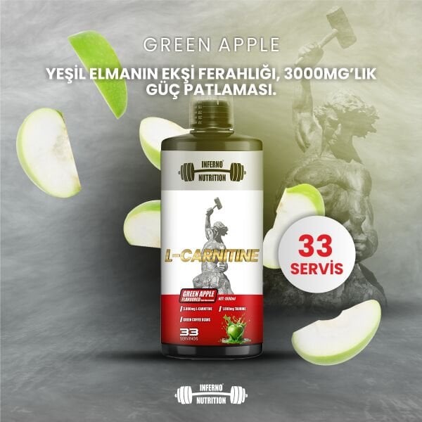 ÖZEL SERİ INFERNONUTRITION ELMA  L-CARNITINE  (33 SERVİS )