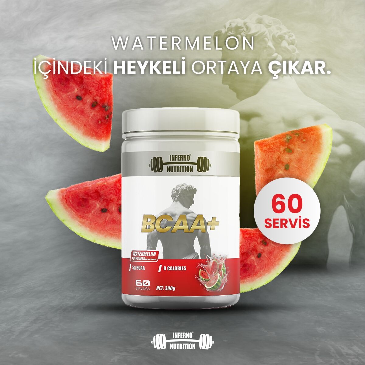 ÖZEL SERİ INFERNONUTRITION KARPUZ BCAA+ (60 SERVİS)