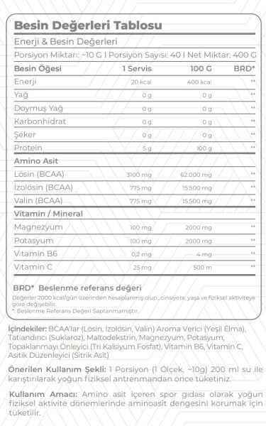INF BCAA+ ( CHERRY BOOST)  40 SERVİNGS