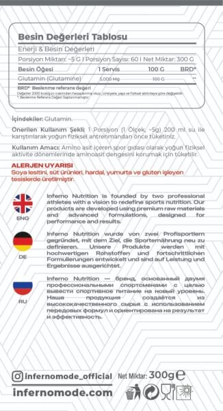 INF GLUTAMINE 60 SERVINGS