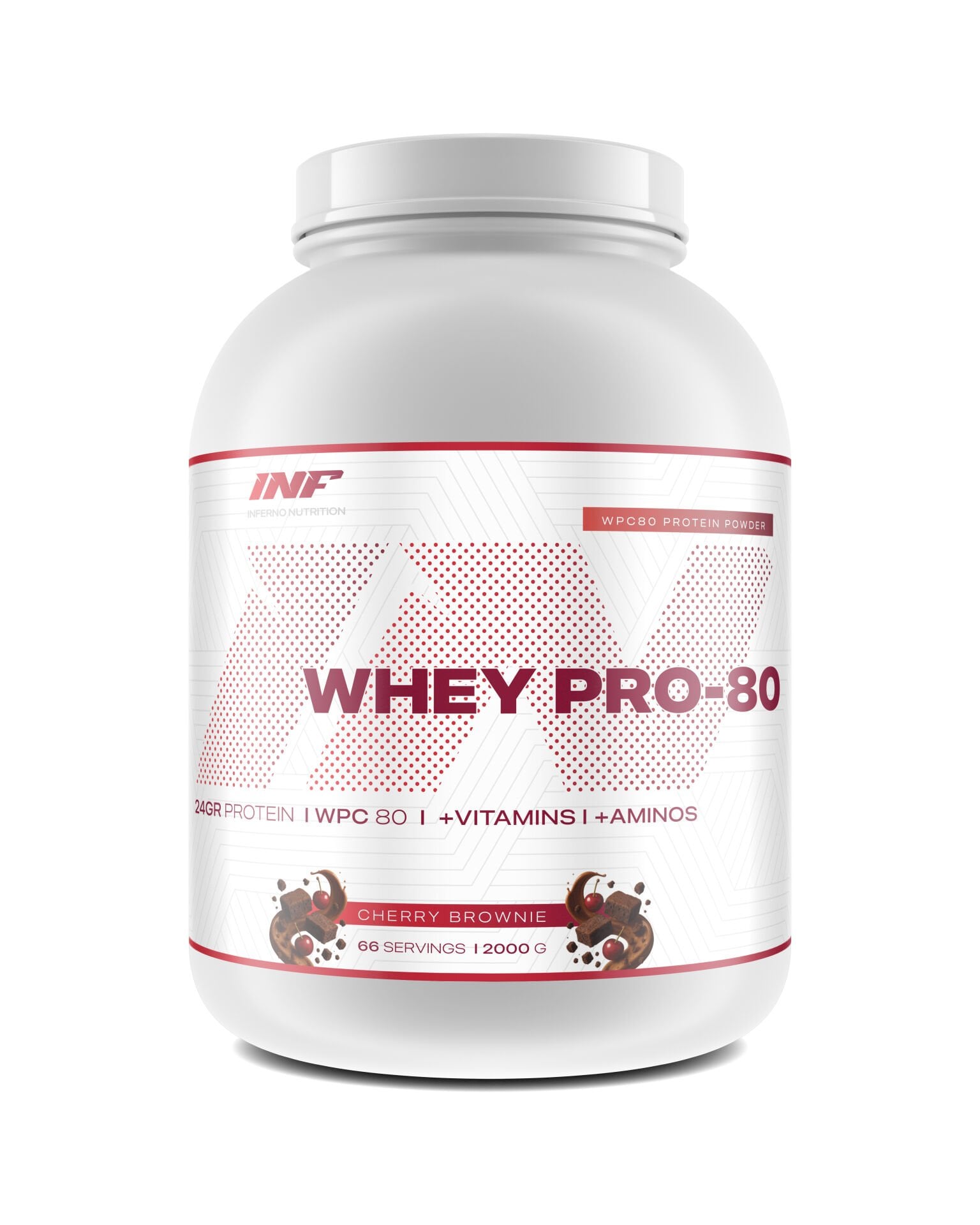 INF WHEY PRO - 80 ( CHERRY BROWNIE ) 66 SERVINGS