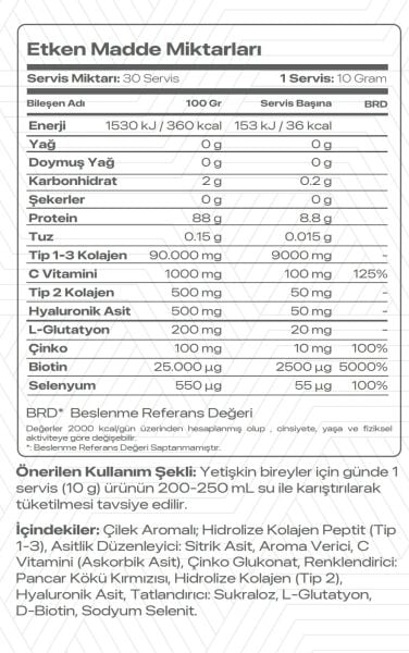INF COLLAGEN STRAWBERRY ( 30 SERVINGS ) 300 GR