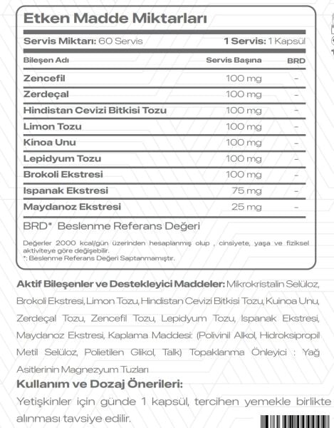 INF DETOX ( 60 CAPSULES ) 60 SERVINGS