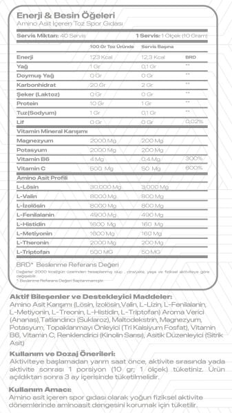 INF EAA+ PEAR  ( 40 SERVINGS ) 400 GR