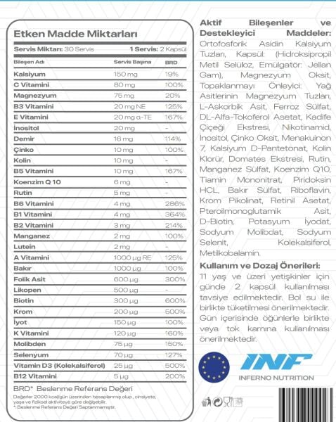INF MULTIVITAMIN ( 60 CAPSULES ) 30 SERVINGS