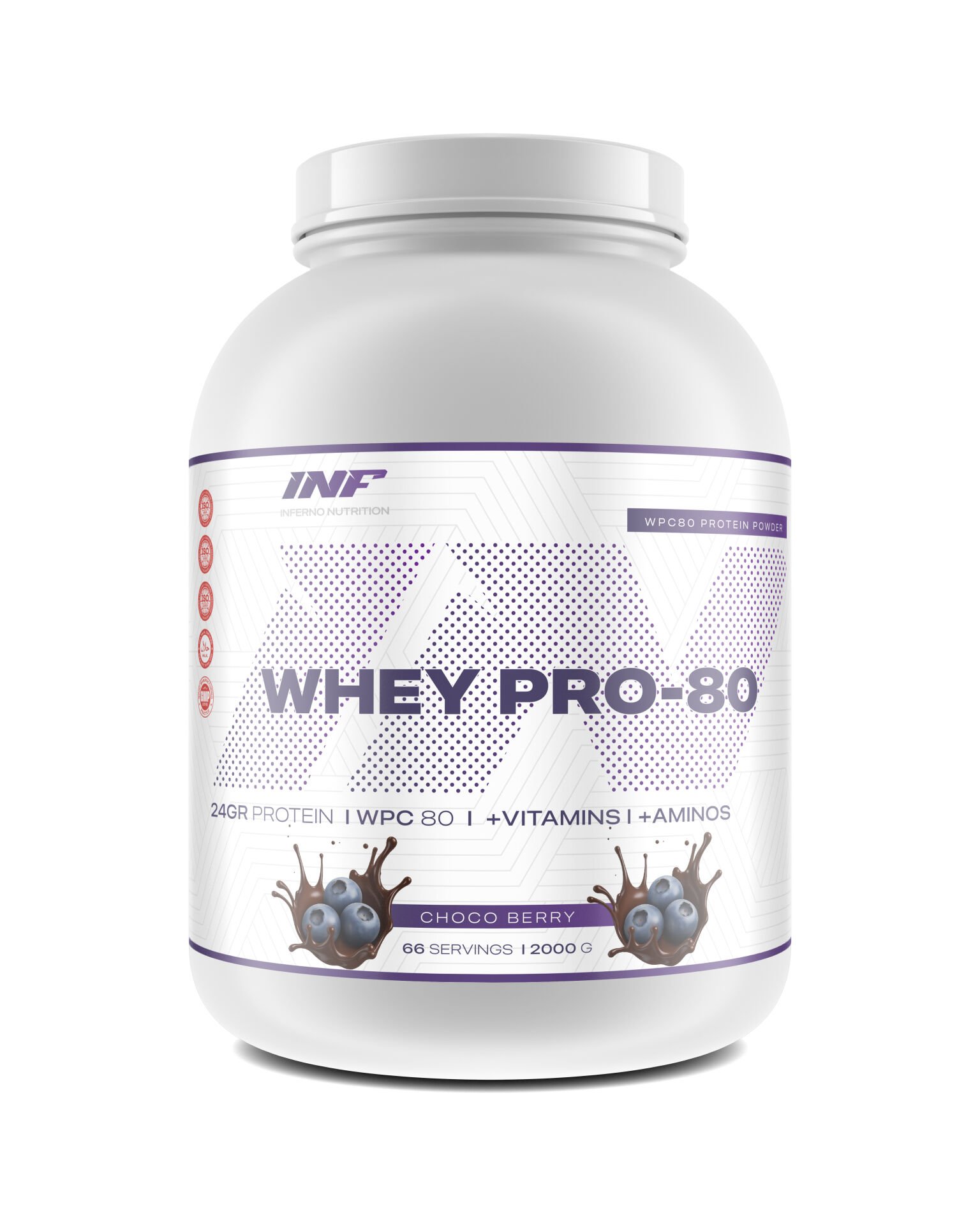INF WHEY PRO - 80 ( CHOCO BERRY ) 66 SERVINGS