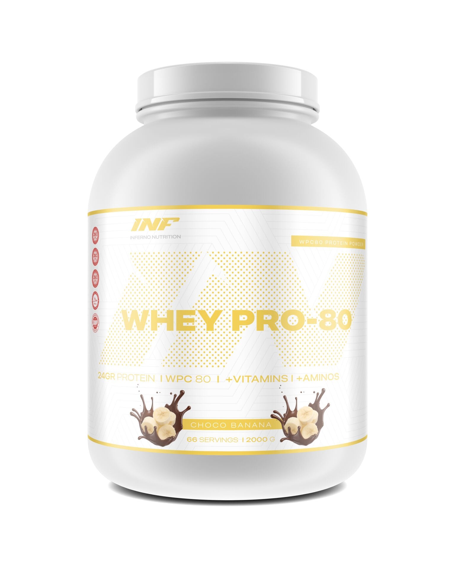 INF WHEY PRO - 80 ( CHOCO BANANA ) 66 SERVINGS