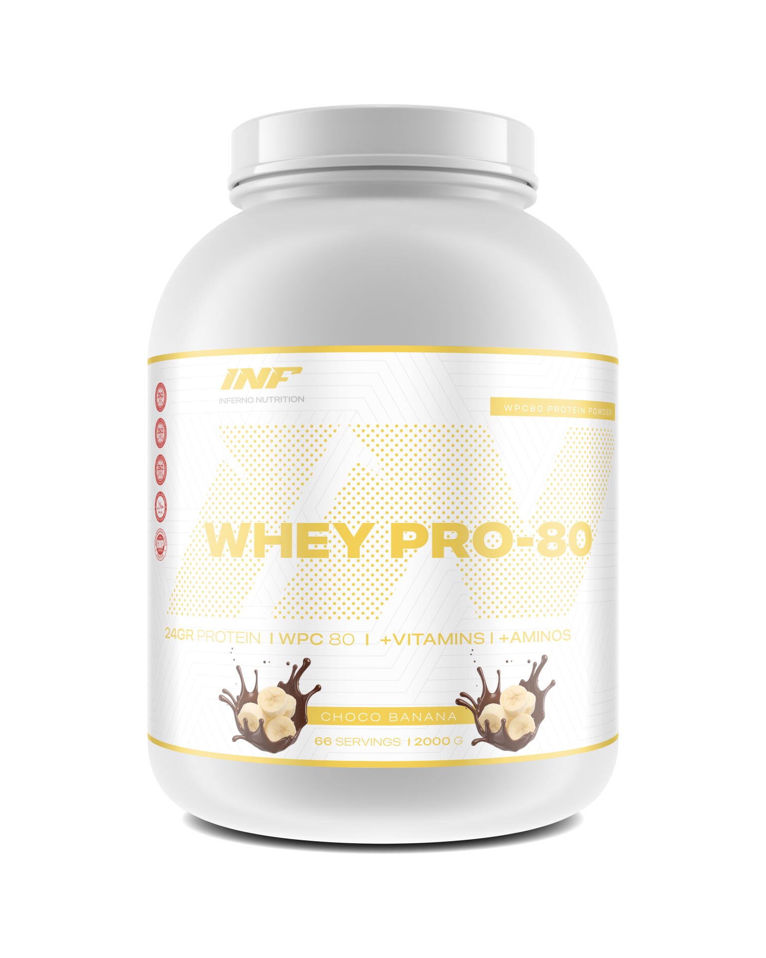 INF WHEY PRO - 80 ( CHOCO BANANA ) 66 SERVINGS